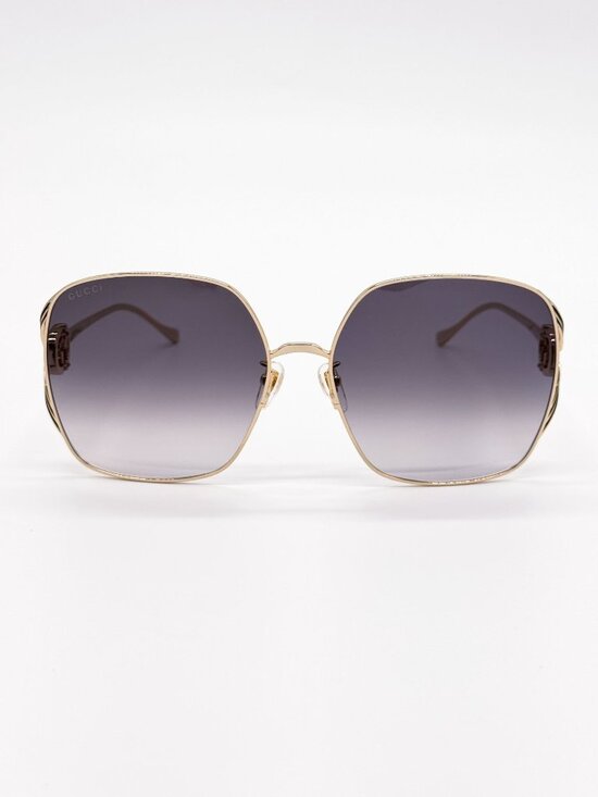 NEW GUCCI SUNGLASSES GG1323S 001 GOLD/GRAY OVERSIZED WOMEN GUCCI EYEWEAR main image 6